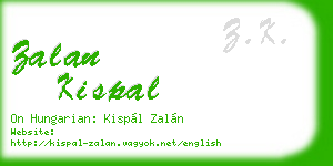 zalan kispal business card